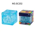 High-quality blue 5.5cm ice cube squeeze toy for stress relief with slow rebound texture - Snowflake Style (SC252) / Color Box (1 Piece) / Blue