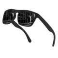 Occhiali da sole sportivi polarizzati da uomo con montatura nera opaca e riflesso urbano - Lenti Polarizzate / Montatura Nero Opaco Lenti Grigie
