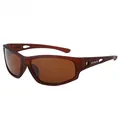 Stylish brown polarized sports sunglasses for outdoor cycling driving and hiking use - Polarized / Transparent Tea