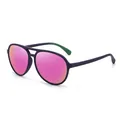 Occhiali da sole sportivi polarizzati TAC, montatura viola e lenti a specchio rosa. - polarizzato / Montatura Viola Lenti Specchiate Viola