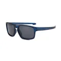 Occhiali da sole sportivi polarizzati con montatura in TR blu e lenti grigie scure - Montura Blu Trasparente Lenti Grigie