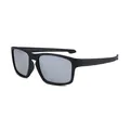Polarized sports sunglasses with black TR frame and silver mirrored lenses - Black Frame Mirror Lens