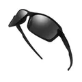 Matte black polarized sports sunglasses for outdoor cycling and fishing activities - Polarized Full Frame (P52) / Matte Black Frame Grey Lens