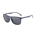 Occhiali da sole polarizzati quadrati blu navy classici per uomo e donna eleganti - grigio-blu