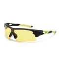 Outdoor sports cycling sunglasses with yellow tinted lenses and black-yellow frames - Black Yellow Frame Night Vision Yellow