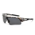 Outdoor UV400 cycling sunglasses with camouflage frame and dark grey lenses - Camouflage Frame Grey Lens
