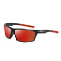 Occhiali da sole sportivi polarizzati con lenti rosse specchiate per il ciclismo - polarizzato / Pellicola Rossa