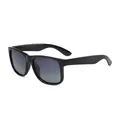 Lunettes de soleil polarisées classiques à monture carrée noire avec verres dégradés - Monture Noire Dégradé Gris