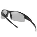 Black semi-rimless sports polarized sunglasses with grey lenses for driving and cycling - Polarized / Black Frame Photochromic Grey