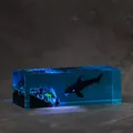 Exquisite ocean resin night light featuring a majestic orca swimming near mountains - Killer Whale / Standard Ornament