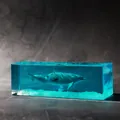 Creative ocean resin night light ornament featuring dolphin and diver underwater - Dolphin / Standard Ornament