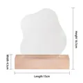 Creative acrylic night light message board with natural wooden base and warm LED lights - Acrylic Board + Base (Ordinary Packaging)