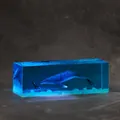 Exquisite deep blue ocean resin night light ornament featuring a whale and divers inside - Humpback Whale / Standard Ornament