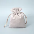 Champagne satin drawstring pouch for luxury jewelry storage and elegant gift packaging - Champagne