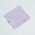 Purple microfiber cleaning cloth for jewelry and watches with gold logo detail - 8x8cm / Light Purple