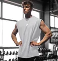 Premium white mesh gym vest for men, breathable and quick-dry for intense training - S / Tops / White