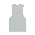 Détail d'un débardeur de musculation gris clair à séchage rapide pour entraînement homme - S / Hauts / Gris clair