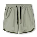 Pantaloncini sportivi uomo verde salvia, asciugatura rapida con coulisse regolabile - Verde mela