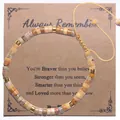 Bracelet en perles de pierre naturelle Picasso fait main avec carte - Souviens-toi Toujours-2