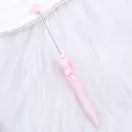 Variante SKU: Bolígrafo de cuentas a cuadros rosa con lazos para manualidades DIY - Lazo Estampado/Cuadros (60)