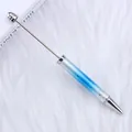 Bolígrafo de cuentas DIY con degradado de cielo estrellado azul y plata - 1.0mm / Degradado Azul Real Estrellado