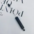 Black rhinestone encrusted stylus pen for touch screens with dual tips DIY design. - 1.0mm Bullet Tip / Black
