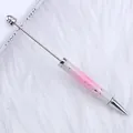 Elegante bolígrafo de cuentas DIY con degradado de cielo estrellado rosa y blanco - 1.0mm / Degradado Rosa Claro Estrellado