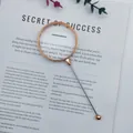 Handheld DIY beadable magnifying glass with 3x magnification and rose gold frame - Electroplated Gold