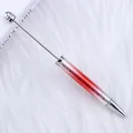 Bolígrafo de cuentas DIY con un cuerpo degradado rojo único y diseño decorativo de manchas de tinta - 1.0mm / Rojo Degradado Cielo Estrellado