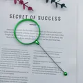 Green electroplated handheld DIY beadable magnifying glass with 3x magnification. - Electroplated Green