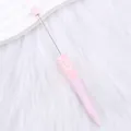 Bonito bolígrafo rosa de cuentas DIY con patrón de lazo y varilla de metal decorativa - Lazo Blanco/Corazón Estampado (68)