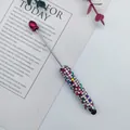 Colorful DIY beaded touchscreen stylus pen featuring a sparkling rhinestone handle design. - Red Style (1-Red) / 1.0mm Bullet Tip / Red