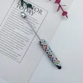 DIY beadable stylus pen featuring vibrant multicolor rhinestones and metal rod - Silver Style (4-Silver) / 1.0mm Bullet Tip / Silver