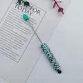 Colorful DIY rhinestone beaded touch screen stylus pen with candy style handle for tablets - Light Green Style (7-Light Green)