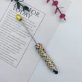 DIY colorful rhinestone beaded stylus pen for touch screen devices - Wax Yellow Style (12-Wax Yellow)