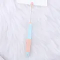 Portaminas pastel para cuentas DIY con agarre ergonómico suave para corregir la postura - 2.0 (2B) / Azul Rosa