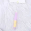 Lila und gelber DIY-Perlen-Druckbleistift mit weichem, ergonomischem Haltegriff - 2.0 (2B) / Lila & Gelb