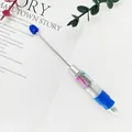 Bolígrafo de 4 colores DIY con varilla de metal para decoraciones personalizadas - Punta de Bala de 1,0 mm / Azul