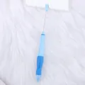 Blauer DIY-Perlen-Druckbleistift mit ergonomischem Griff und langer Metallnadel - 2.0 (2B) / Himmelblau