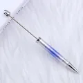 Bolígrafo para cuentas DIY con degradado de cielo estrellado morado sobre piel sintética - 1.0mm / Degradado Azul Púrpura Estrellado