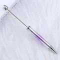 Bolígrafo de cuentas DIY con degradado de cielo estrellado púrpura personalizable - 1.0mm / Degradado Rosa Púrpura Estrellado