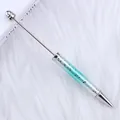 Elegante bolígrafo para cuentas DIY con cuerpo degradado estrellado turquesa - 1.0mm / Degradado Azul Cielo Estrellado