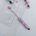 Sparkling pink star glitter stylus pen with multifunctional touch screen stylus tip - 1.0mm Bullet Tip / Light Pink (65)