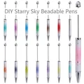 Bolígrafos de cuentas DIY con vibrantes patrones de degradado de cielo estrellado - 1.0mm / Estilos Aleatorios