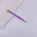 Elegant purple gradient ballpoint pen featuring a decorative rose gold heart topper - Gradient Pink Purple