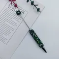 Diy strass perlenstift mit grünem und buntem kristall-finish - Dunkelgrün