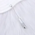 Extensor de lápiz de cuentas DIY de metal plateado premium para dibujo y bocetos - 4-Plata / Plateado