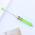 Bolígrafo multicolor verde macarrón con varilla metálica para cuentas creativas DIY - Verde Macarrón