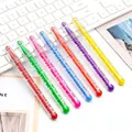 Set of 7 colorful puzzle maze ballpoint pens for stress relief and creative writing - 1.0mm Bullet Tip / Multicolor