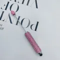 Luxury pink rhinestone encrusted touch screen stylus pen for tablets and smartphones - 1.0mm Bullet Tip / Pink